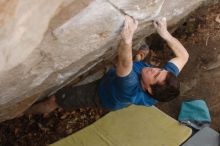 Bouldering in the southeast during Spring Break 2013.

Filename: SRM_20130315_13470246.JPG
Aperture: f/4.0
Shutter Speed: 1/400
Body: Canon EOS-1D Mark II
Lens: Canon EF 70-200mm f/2.8 L IS