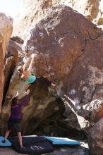 Bouldering during the Hueco Tanks Awesome Fest 14.2.

Filename: srm_20140223_11232055.jpg
Aperture: f/4.0
Shutter Speed: 1/800
Body: Canon EOS-1D Mark II
Lens: Canon EF 85mm f/1.2 L II