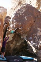 Bouldering during the Hueco Tanks Awesome Fest 14.2.

Filename: srm_20140223_11233258.jpg
Aperture: f/4.0
Shutter Speed: 1/800
Body: Canon EOS-1D Mark II
Lens: Canon EF 85mm f/1.2 L II