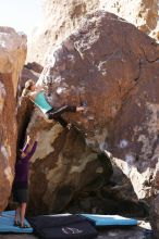 Bouldering during the Hueco Tanks Awesome Fest 14.2.

Filename: srm_20140223_11233660.jpg
Aperture: f/4.0
Shutter Speed: 1/800
Body: Canon EOS-1D Mark II
Lens: Canon EF 85mm f/1.2 L II