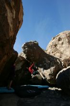 Bouldering during the Hueco Tanks Awesome Fest 14.2.

Filename: srm_20140223_11275679.jpg
Aperture: f/5.6
Shutter Speed: 1/1000
Body: Canon EOS-1D Mark II
Lens: Canon EF 16-35mm f/2.8 L