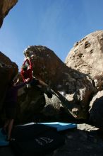 Bouldering during the Hueco Tanks Awesome Fest 14.2.

Filename: srm_20140223_11283689.jpg
Aperture: f/5.6
Shutter Speed: 1/800
Body: Canon EOS-1D Mark II
Lens: Canon EF 16-35mm f/2.8 L