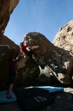 Bouldering during the Hueco Tanks Awesome Fest 14.2.

Filename: srm_20140223_11285093.jpg
Aperture: f/5.6
Shutter Speed: 1/640
Body: Canon EOS-1D Mark II
Lens: Canon EF 16-35mm f/2.8 L