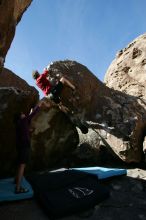 Bouldering during the Hueco Tanks Awesome Fest 14.2.

Filename: srm_20140223_11285695.jpg
Aperture: f/5.6
Shutter Speed: 1/640
Body: Canon EOS-1D Mark II
Lens: Canon EF 16-35mm f/2.8 L