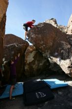 Bouldering during the Hueco Tanks Awesome Fest 14.2.

Filename: srm_20140223_11293806.jpg
Aperture: f/5.6
Shutter Speed: 1/500
Body: Canon EOS-1D Mark II
Lens: Canon EF 16-35mm f/2.8 L