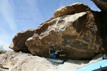 Bouldering during the Hueco Tanks Awesome Fest 14.2.

Filename: srm_20140223_12180822.jpg
Aperture: f/5.6
Shutter Speed: 1/1000
Body: Canon EOS-1D Mark II
Lens: Canon EF 16-35mm f/2.8 L