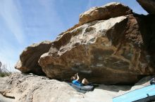 Bouldering during the Hueco Tanks Awesome Fest 14.2.

Filename: srm_20140223_12181024.jpg
Aperture: f/5.6
Shutter Speed: 1/1000
Body: Canon EOS-1D Mark II
Lens: Canon EF 16-35mm f/2.8 L