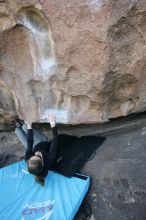 Bouldering during the Hueco Tanks Awesome Fest 14.2.

Filename: srm_20140222_14245692.jpg
Aperture: f/2.8
Shutter Speed: 1/640
Body: Canon EOS-1D Mark II
Lens: Canon EF 16-35mm f/2.8 L