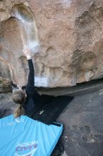 Bouldering during the Hueco Tanks Awesome Fest 14.2.

Filename: srm_20140222_14245893.jpg
Aperture: f/2.8
Shutter Speed: 1/640
Body: Canon EOS-1D Mark II
Lens: Canon EF 16-35mm f/2.8 L