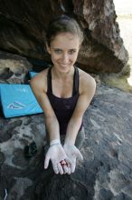 Bouldering during the Hueco Tanks Awesome Fest 14.2.

Filename: srm_20140222_16325820.jpg
Aperture: f/6.3
Shutter Speed: 1/200
Body: Canon EOS-1D Mark II
Lens: Canon EF 16-35mm f/2.8 L