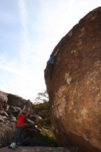 Bouldering in Hueco Tanks on %m/%d/%Y

Filename: SRM_20160219_1209520.jpg
Aperture: f/6.3
Shutter Speed: 1/250
Body: Canon EOS 20D
Lens: Canon EF 16-35mm f/2.8 L