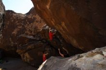 Bouldering in Hueco Tanks on %m/%d/%Y

Filename: SRM_20160219_1249180.jpg
Aperture: f/7.1
Shutter Speed: 1/250
Body: Canon EOS 20D
Lens: Canon EF 16-35mm f/2.8 L