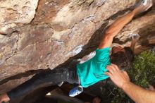 Bouldering in Hueco Tanks on %m/%d/%Y

Filename: SRM_20160219_1332410.jpg
Aperture: f/8.0
Shutter Speed: 1/250
Body: Canon EOS 20D
Lens: Canon EF 16-35mm f/2.8 L