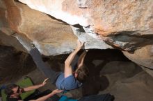 Bouldering in Hueco Tanks on %m/%d/%Y

Filename: SRM_20160219_1434420.jpg
Aperture: f/8.0
Shutter Speed: 1/250
Body: Canon EOS 20D
Lens: Canon EF 16-35mm f/2.8 L