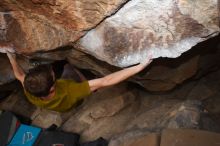 Bouldering in Hueco Tanks on %m/%d/%Y

Filename: SRM_20160219_1512330.jpg
Aperture: f/8.0
Shutter Speed: 1/250
Body: Canon EOS 20D
Lens: Canon EF 16-35mm f/2.8 L