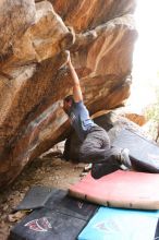 Bouldering in Hueco Tanks on %m/%d/%Y

Filename: SRM_20160219_1606020.jpg
Aperture: f/2.8
Shutter Speed: 1/320
Body: Canon EOS 20D
Lens: Canon EF 16-35mm f/2.8 L