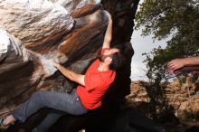 Bouldering in Hueco Tanks on %m/%d/%Y

Filename: SRM_20160219_1613380.jpg
Aperture: f/9.0
Shutter Speed: 1/250
Body: Canon EOS 20D
Lens: Canon EF 16-35mm f/2.8 L