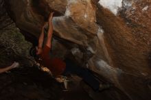 Bouldering in Hueco Tanks on %m/%d/%Y

Filename: SRM_20160219_1632350.jpg
Aperture: f/9.0
Shutter Speed: 1/250
Body: Canon EOS 20D
Lens: Canon EF 16-35mm f/2.8 L