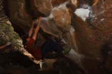 Bouldering in Hueco Tanks on %m/%d/%Y

Filename: SRM_20160219_1632420.jpg
Aperture: f/7.1
Shutter Speed: 1/250
Body: Canon EOS 20D
Lens: Canon EF 16-35mm f/2.8 L