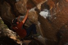 Bouldering in Hueco Tanks on %m/%d/%Y

Filename: SRM_20160219_1632480.jpg
Aperture: f/7.1
Shutter Speed: 1/250
Body: Canon EOS 20D
Lens: Canon EF 16-35mm f/2.8 L