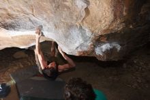 Bouldering in Hueco Tanks on %m/%d/%Y

Filename: SRM_20160219_1658300.jpg
Aperture: f/6.3
Shutter Speed: 1/250
Body: Canon EOS 20D
Lens: Canon EF 16-35mm f/2.8 L