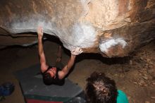 Bouldering in Hueco Tanks on %m/%d/%Y

Filename: SRM_20160219_1658310.jpg
Aperture: f/6.3
Shutter Speed: 1/250
Body: Canon EOS 20D
Lens: Canon EF 16-35mm f/2.8 L