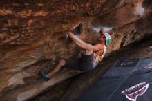 Bouldering in Hueco Tanks on %m/%d/%Y

Filename: SRM_20160219_1802590.jpg
Aperture: f/2.8
Shutter Speed: 1/250
Body: Canon EOS 20D
Lens: Canon EF 16-35mm f/2.8 L