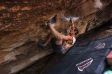 Bouldering in Hueco Tanks on %m/%d/%Y

Filename: SRM_20160219_1804080.jpg
Aperture: f/2.8
Shutter Speed: 1/250
Body: Canon EOS 20D
Lens: Canon EF 16-35mm f/2.8 L