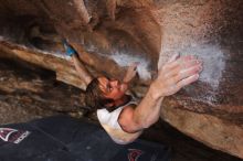 Bouldering in Hueco Tanks on %m/%d/%Y

Filename: SRM_20160219_1806182.jpg
Aperture: f/2.8
Shutter Speed: 1/250
Body: Canon EOS 20D
Lens: Canon EF 16-35mm f/2.8 L