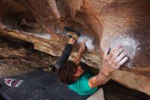 Bouldering in Hueco Tanks on %m/%d/%Y

Filename: SRM_20160219_1808161.jpg
Aperture: f/2.8
Shutter Speed: 1/250
Body: Canon EOS 20D
Lens: Canon EF 16-35mm f/2.8 L