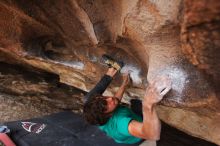 Bouldering in Hueco Tanks on %m/%d/%Y

Filename: SRM_20160219_1808280.jpg
Aperture: f/2.8
Shutter Speed: 1/250
Body: Canon EOS 20D
Lens: Canon EF 16-35mm f/2.8 L