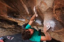 Bouldering in Hueco Tanks on %m/%d/%Y

Filename: SRM_20160219_1808290.jpg
Aperture: f/2.8
Shutter Speed: 1/250
Body: Canon EOS 20D
Lens: Canon EF 16-35mm f/2.8 L