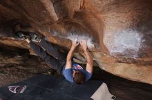 Bouldering in Hueco Tanks on %m/%d/%Y

Filename: SRM_20160219_1813430.jpg
Aperture: f/2.8
Shutter Speed: 1/250
Body: Canon EOS 20D
Lens: Canon EF 16-35mm f/2.8 L