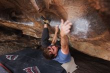 Bouldering in Hueco Tanks on %m/%d/%Y

Filename: SRM_20160219_1813520.jpg
Aperture: f/2.8
Shutter Speed: 1/250
Body: Canon EOS 20D
Lens: Canon EF 16-35mm f/2.8 L