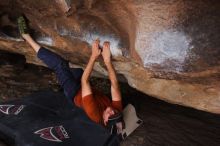 Bouldering in Hueco Tanks on %m/%d/%Y

Filename: SRM_20160219_1818310.jpg
Aperture: f/2.8
Shutter Speed: 1/250
Body: Canon EOS 20D
Lens: Canon EF 16-35mm f/2.8 L