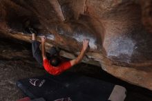 Bouldering in Hueco Tanks on %m/%d/%Y

Filename: SRM_20160219_1829590.jpg
Aperture: f/2.8
Shutter Speed: 1/250
Body: Canon EOS 20D
Lens: Canon EF 16-35mm f/2.8 L