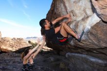 Bouldering in Hueco Tanks on 02/20/2016

Filename: SRM_20160220_1116310.JPG
Aperture: f/8.0
Shutter Speed: 1/250
Body: Canon EOS 20D
Lens: Canon EF 16-35mm f/2.8 L