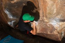 Bouldering in Hueco Tanks on 02/20/2016

Filename: SRM_20160220_1731370.JPG
Aperture: f/9.0
Shutter Speed: 1/250
Body: Canon EOS 20D
Lens: Canon EF 16-35mm f/2.8 L