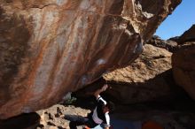 Bouldering in Hueco Tanks on 02/27/2016 with Blue Lizard Climbing and Yoga

Filename: SRM_20160227_1010460.JPG
Aperture: f/9.0
Shutter Speed: 1/250
Body: Canon EOS 20D
Lens: Canon EF 16-35mm f/2.8 L