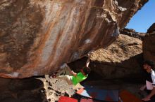 Bouldering in Hueco Tanks on 02/27/2016 with Blue Lizard Climbing and Yoga

Filename: SRM_20160227_1012230.JPG
Aperture: f/9.0
Shutter Speed: 1/250
Body: Canon EOS 20D
Lens: Canon EF 16-35mm f/2.8 L