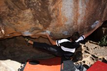Bouldering in Hueco Tanks on 02/27/2016 with Blue Lizard Climbing and Yoga

Filename: SRM_20160227_1015330.JPG
Aperture: f/9.0
Shutter Speed: 1/250
Body: Canon EOS 20D
Lens: Canon EF 16-35mm f/2.8 L