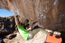 Bouldering in Hueco Tanks on 02/27/2016 with Blue Lizard Climbing and Yoga

Filename: SRM_20160227_1017240.JPG
Aperture: f/9.0
Shutter Speed: 1/250
Body: Canon EOS 20D
Lens: Canon EF 16-35mm f/2.8 L