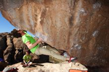 Bouldering in Hueco Tanks on 02/27/2016 with Blue Lizard Climbing and Yoga

Filename: SRM_20160227_1017350.JPG
Aperture: f/9.0
Shutter Speed: 1/250
Body: Canon EOS 20D
Lens: Canon EF 16-35mm f/2.8 L