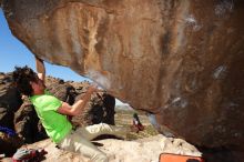 Bouldering in Hueco Tanks on 02/27/2016 with Blue Lizard Climbing and Yoga

Filename: SRM_20160227_1017351.JPG
Aperture: f/9.0
Shutter Speed: 1/250
Body: Canon EOS 20D
Lens: Canon EF 16-35mm f/2.8 L