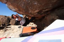 Bouldering in Hueco Tanks on 02/27/2016 with Blue Lizard Climbing and Yoga

Filename: SRM_20160227_1022550.JPG
Aperture: f/9.0
Shutter Speed: 1/250
Body: Canon EOS 20D
Lens: Canon EF 16-35mm f/2.8 L
