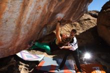 Bouldering in Hueco Tanks on 02/27/2016 with Blue Lizard Climbing and Yoga

Filename: SRM_20160227_1023250.JPG
Aperture: f/9.0
Shutter Speed: 1/250
Body: Canon EOS 20D
Lens: Canon EF 16-35mm f/2.8 L