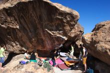 Bouldering in Hueco Tanks on 02/27/2016 with Blue Lizard Climbing and Yoga

Filename: SRM_20160227_1026420.JPG
Aperture: f/9.0
Shutter Speed: 1/250
Body: Canon EOS 20D
Lens: Canon EF 16-35mm f/2.8 L