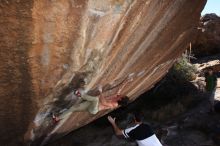 Bouldering in Hueco Tanks on 02/27/2016 with Blue Lizard Climbing and Yoga

Filename: SRM_20160227_1056550.JPG
Aperture: f/8.0
Shutter Speed: 1/250
Body: Canon EOS 20D
Lens: Canon EF 16-35mm f/2.8 L