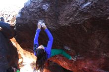 Bouldering in Hueco Tanks on 02/27/2016 with Blue Lizard Climbing and Yoga

Filename: SRM_20160227_1127300.JPG
Aperture: f/2.8
Shutter Speed: 1/250
Body: Canon EOS 20D
Lens: Canon EF 16-35mm f/2.8 L