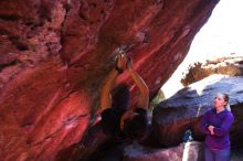 Bouldering in Hueco Tanks on 02/27/2016 with Blue Lizard Climbing and Yoga

Filename: SRM_20160227_1129390.JPG
Aperture: f/2.8
Shutter Speed: 1/250
Body: Canon EOS 20D
Lens: Canon EF 16-35mm f/2.8 L